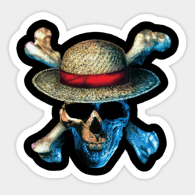 One Piece Straw Hat Sticker by chloetattooartist